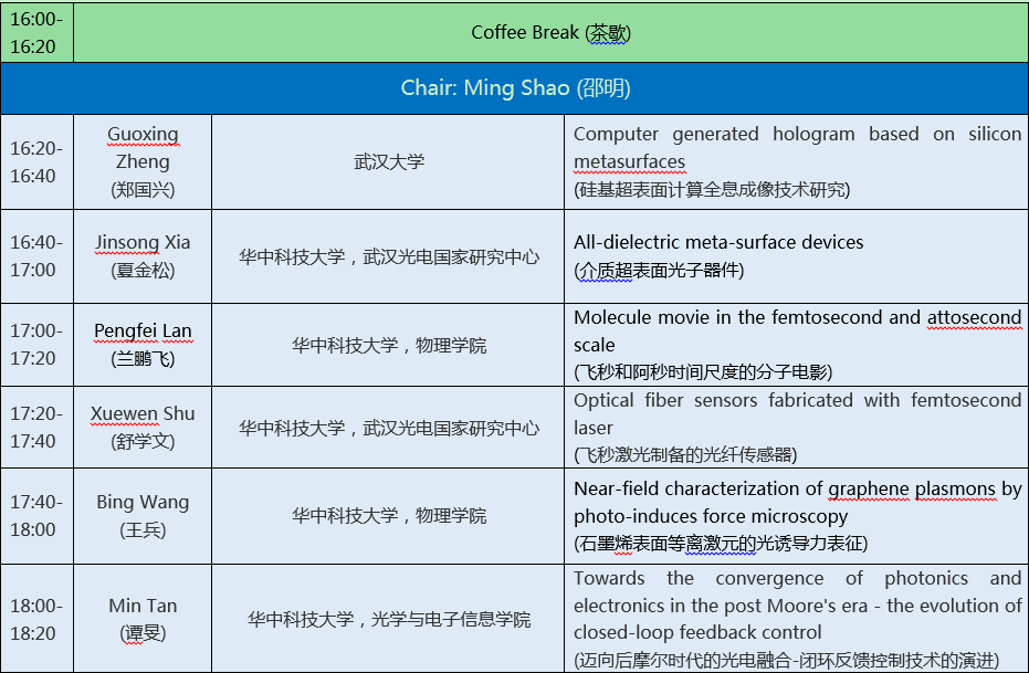 华中科技大学学术前沿青年团队学术论坛 “信息-能量-光电子”学术交叉前沿研讨会